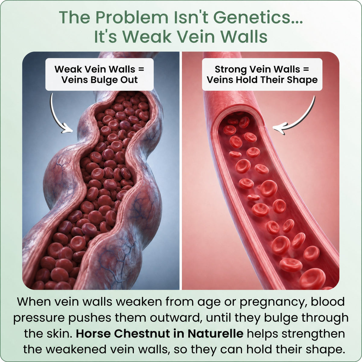 The problem is weak vein walls